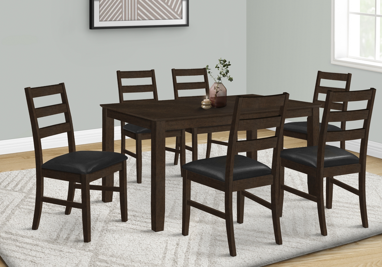 Wansley Espresso Dining Table - Thumbnail - Image 2
