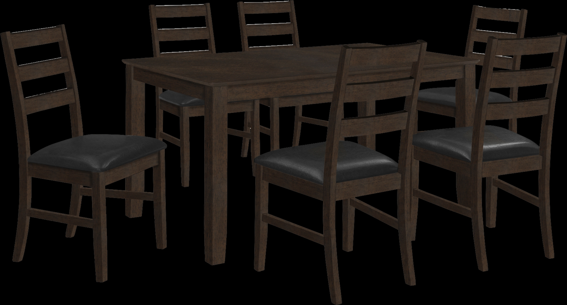Wansley Espresso Dining Table - Thumbnail - Image 1