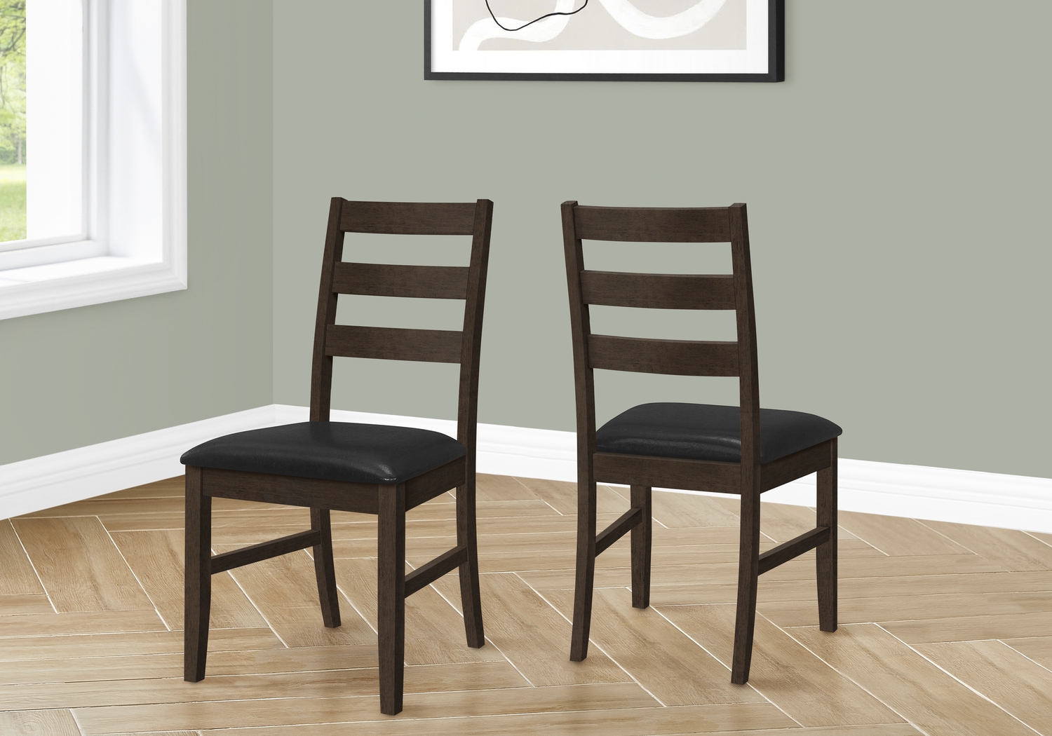 Wansley I Black Side Chair, Set of 2 - Thumbnail - Image 2