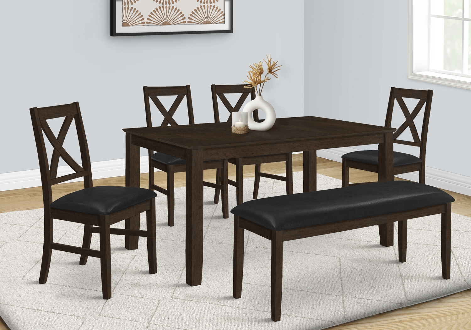 Wansley II Black Side Chair, Set of 2 - Thumbnail - Image 4