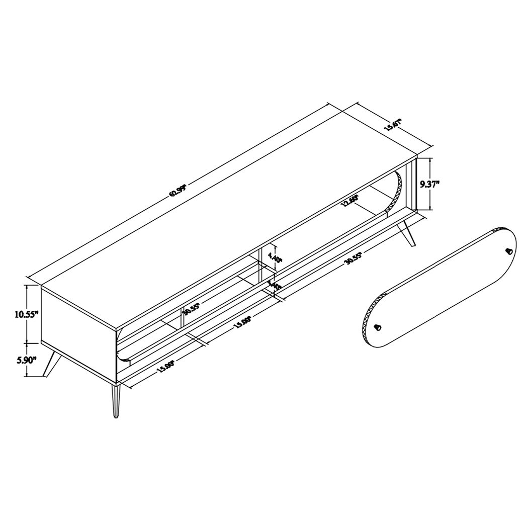 Wapato Brown 63 in. Console - Thumbnail - Image 10
