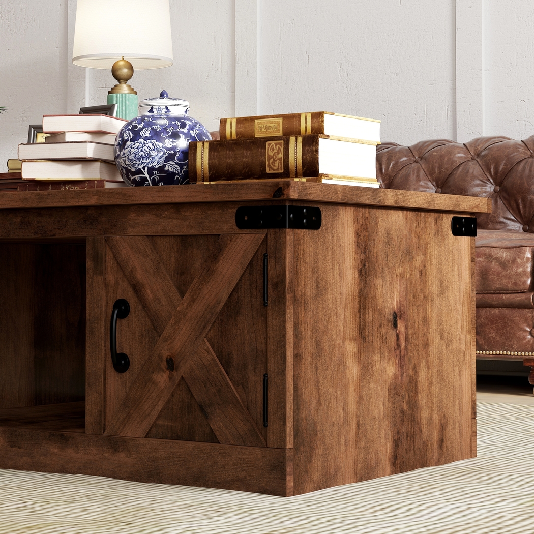 Wapegue Brown Coffee Table - Thumbnail - Image 5