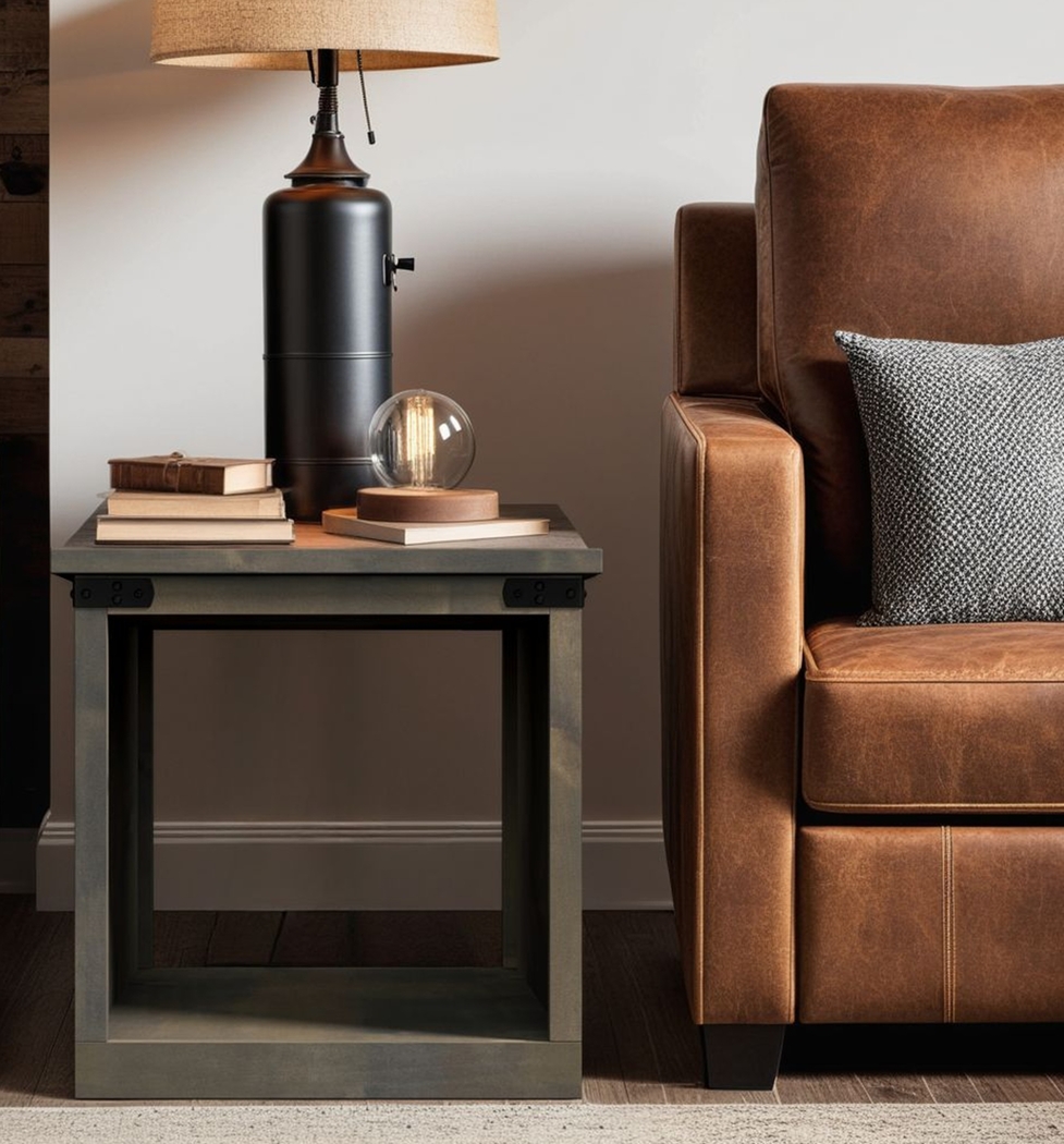 Wapegue Dark Brown End Table - Thumbnail - Image 9