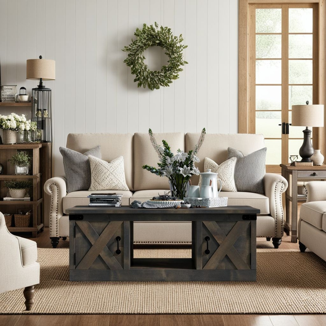 Wapegue Dark Brown Coffee Table - Thumbnail - Image 2