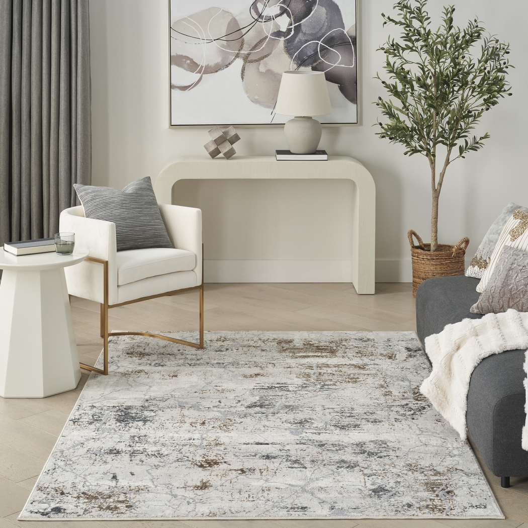 Warbell Gray/Multi 7'10 x 9'10 Rug - Thumbnail - Image 2