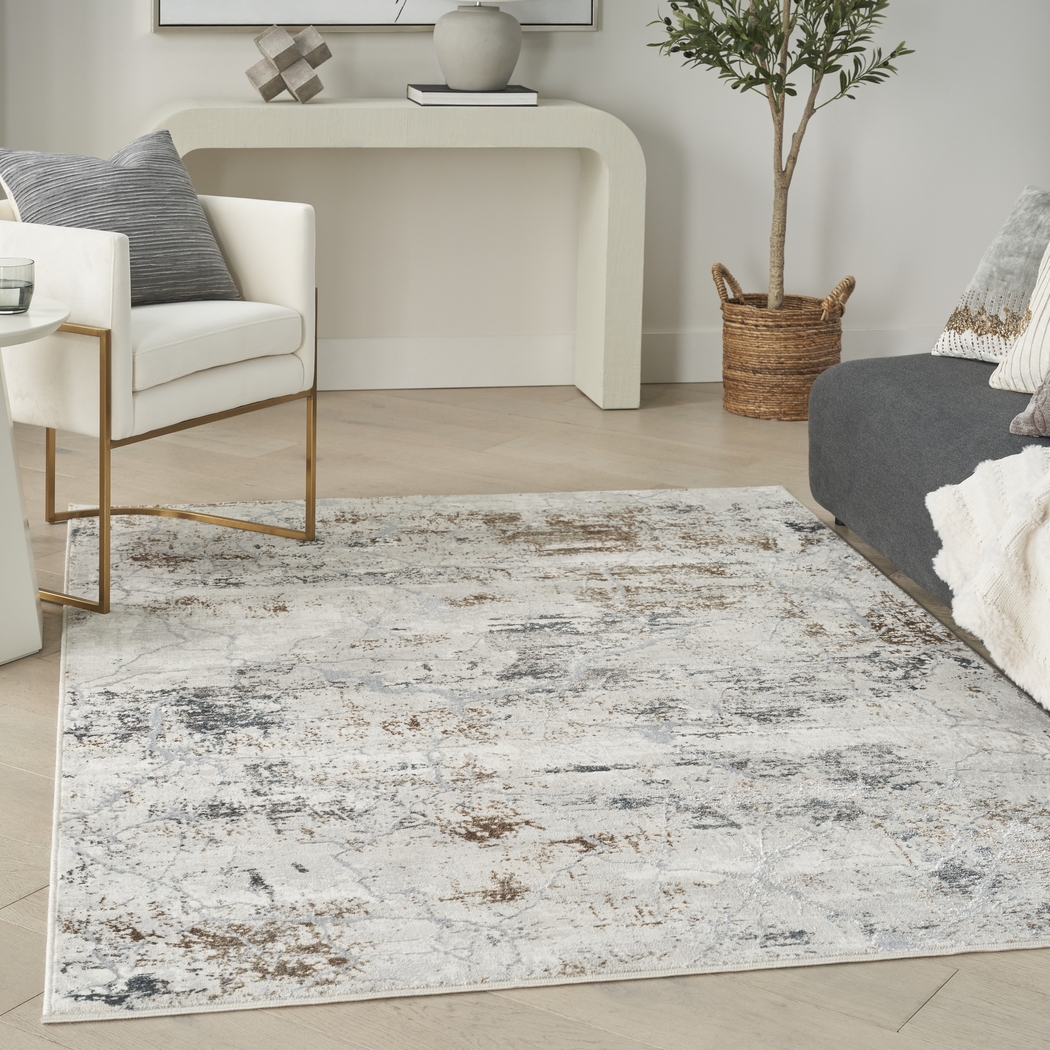 Warbell Gray/Multi 7'10 x 9'10 Rug - Thumbnail - Image 3