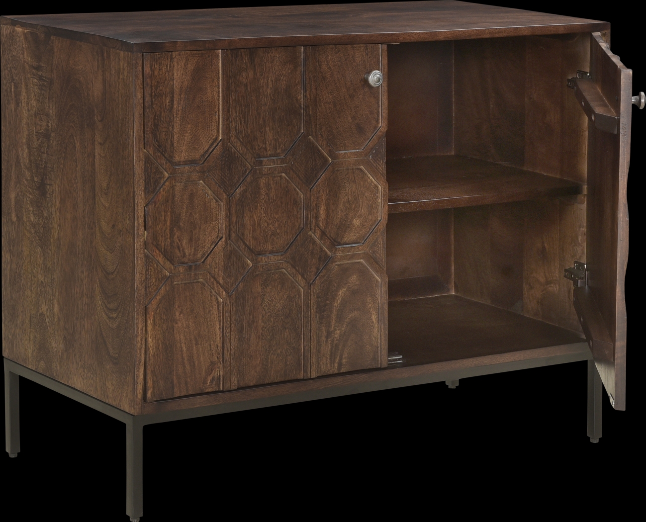 Wardour Brown Accent Cabinet - Thumbnail - Image 4