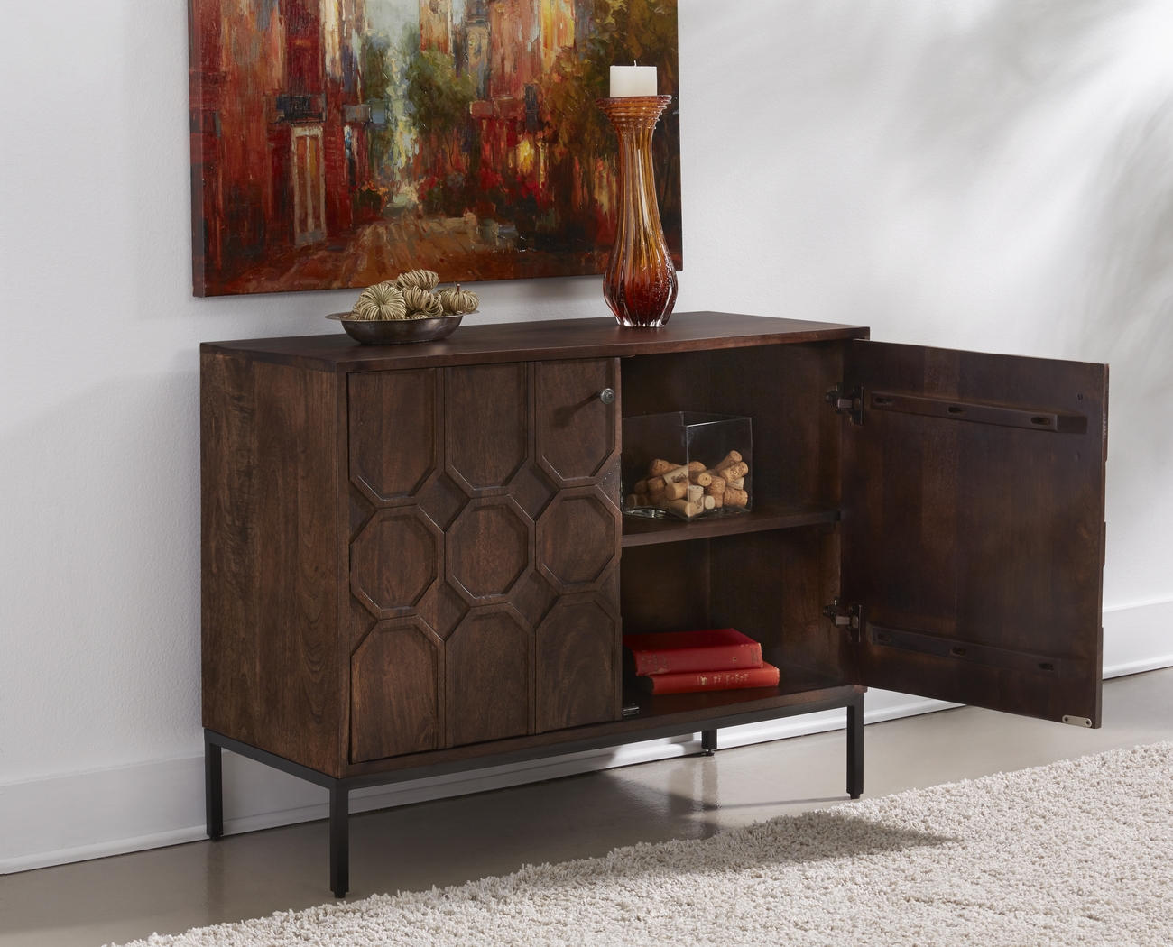 Wardour Brown Accent Cabinet - Thumbnail - Image 9
