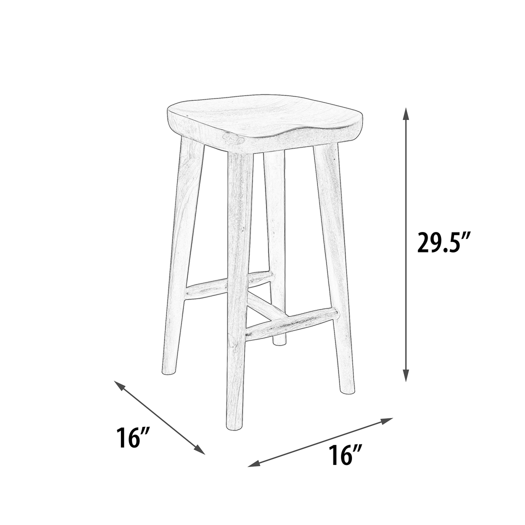 Wardria Natural Barstool - Thumbnail - Image 5