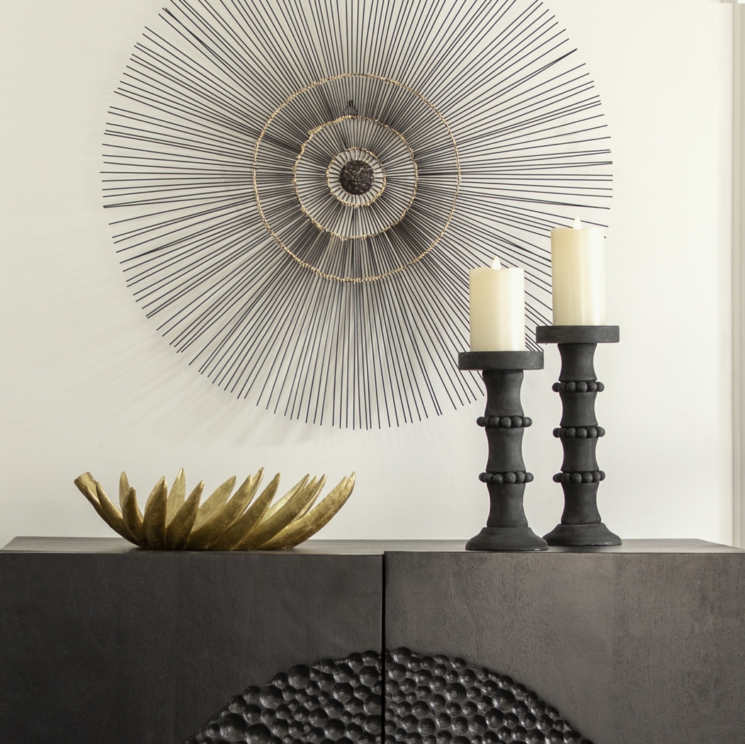 Wareingwood Black Short Candle Holder - Thumbnail - Image 2