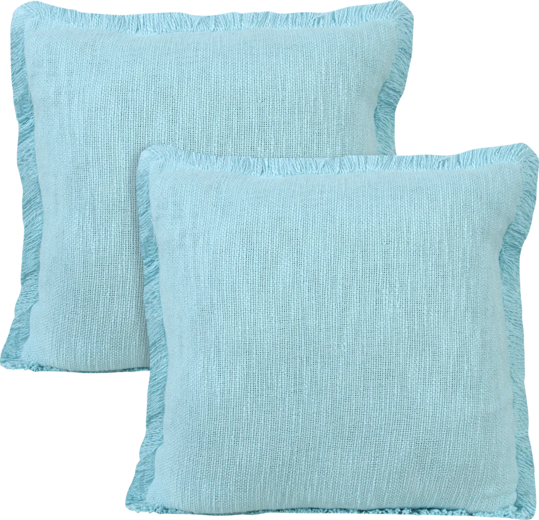 Wareshall Blue Pillow, Set of 2 - Thumbnail - Image 1