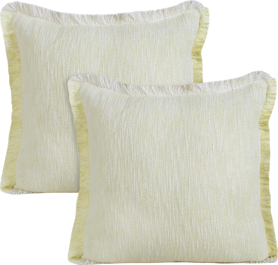 Wareshall Yellow Pillow, Set of 2 - Thumbnail - Image 1