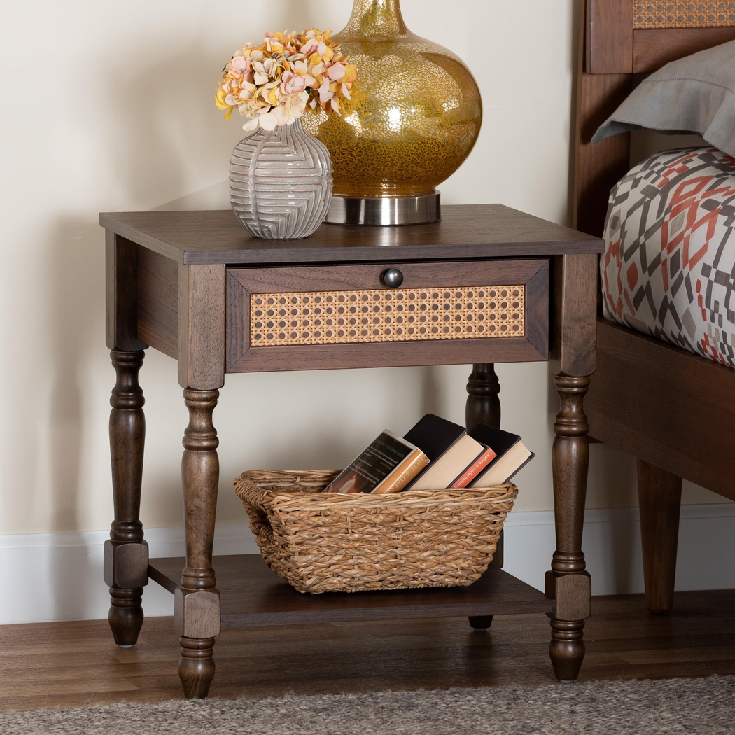 Warfel Dark Brown Nightstand - Thumbnail - Image 2