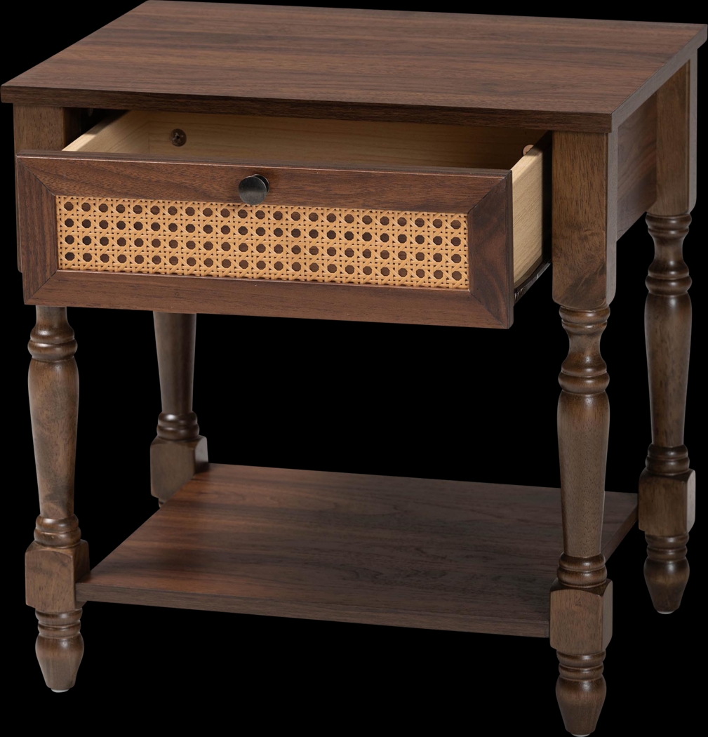 Warfel Dark Brown Nightstand - Thumbnail - Image 4
