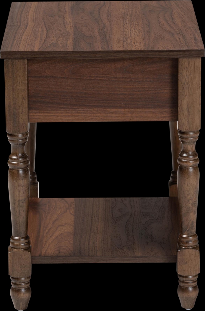 Warfel Dark Brown Nightstand - Thumbnail - Image 6