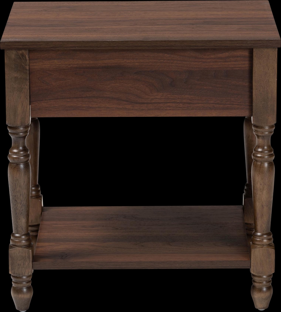 Warfel Dark Brown Nightstand - Thumbnail - Image 7