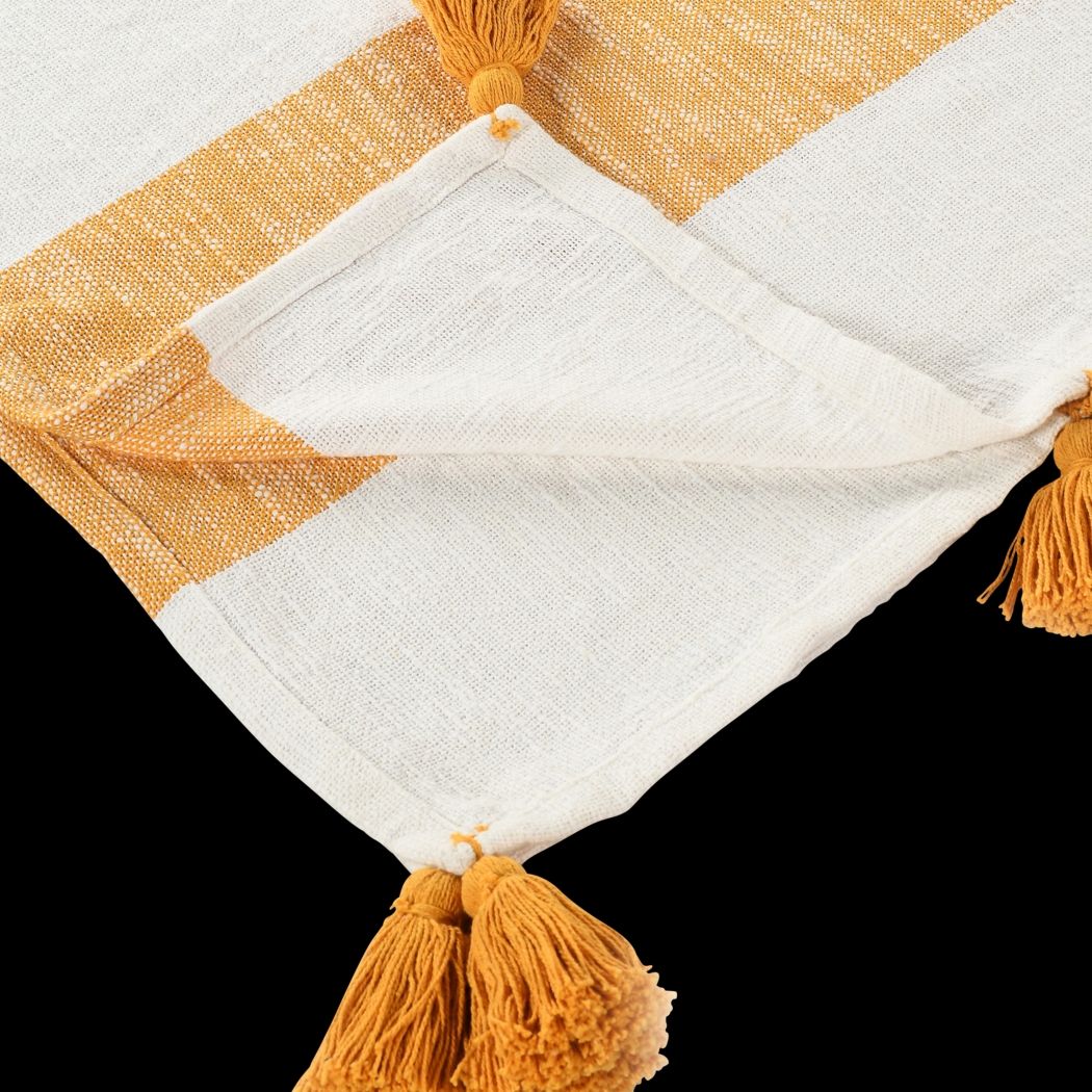 Wargol Yellow Throw Blanket - Thumbnail - Image 5