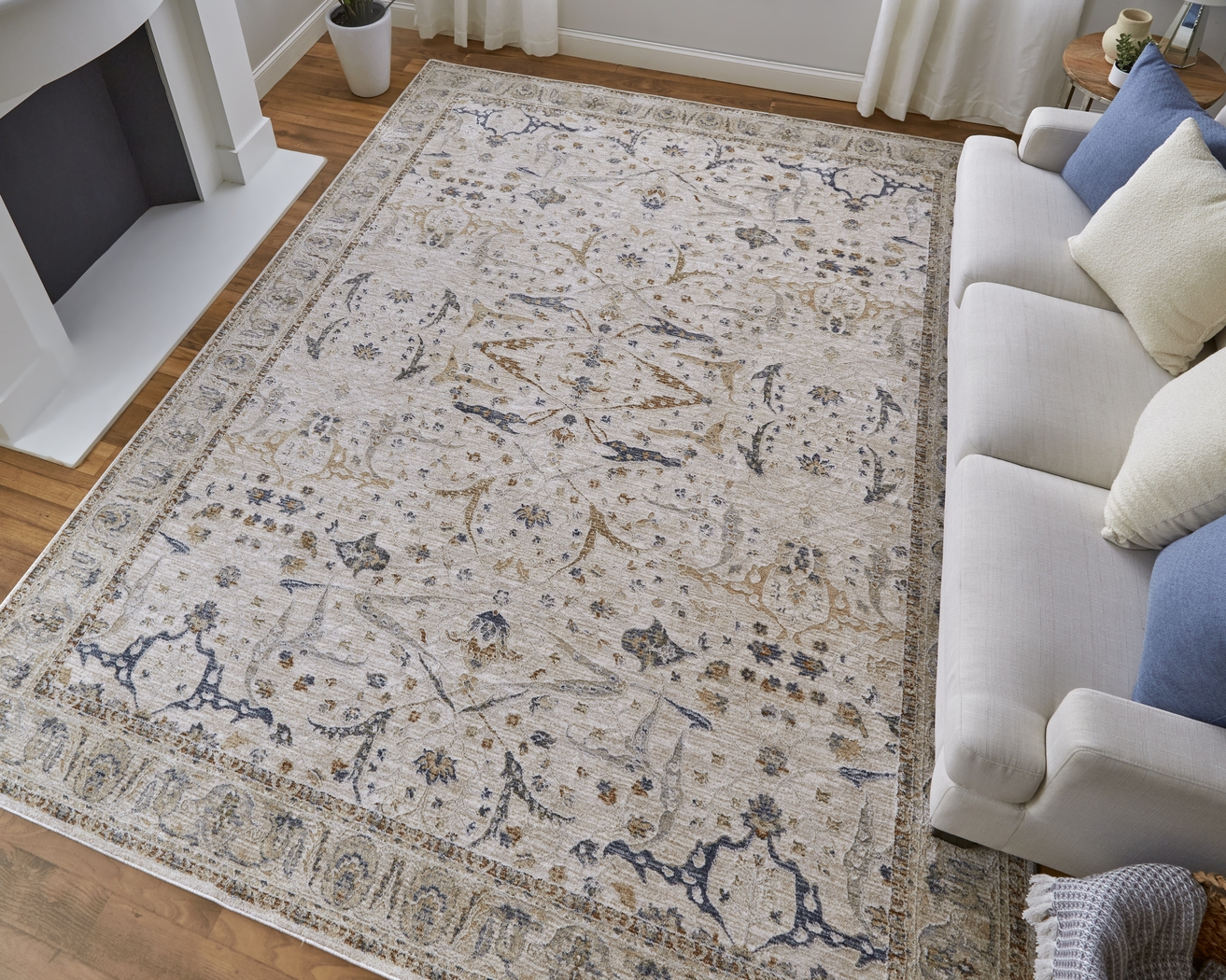 Warissa Ivory 6'7 x 9'6 Rug - Thumbnail - Image 4