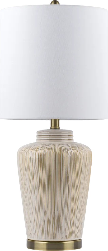 Warren Bay Cream Lamp - Thumbnail - Image 1