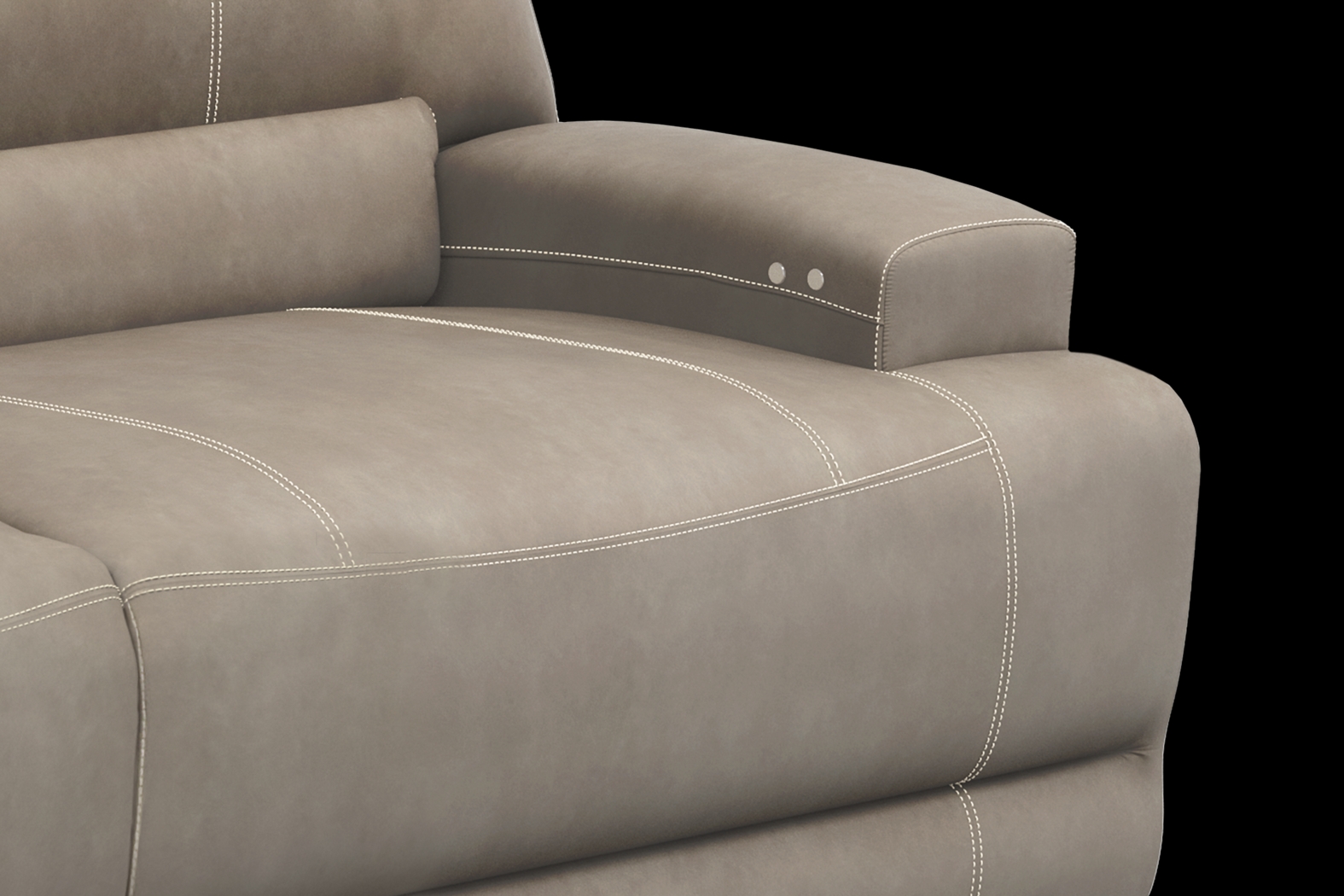 Warrendale Beige 5 Pc Power Reclining Living Room - Thumbnail - Image 7