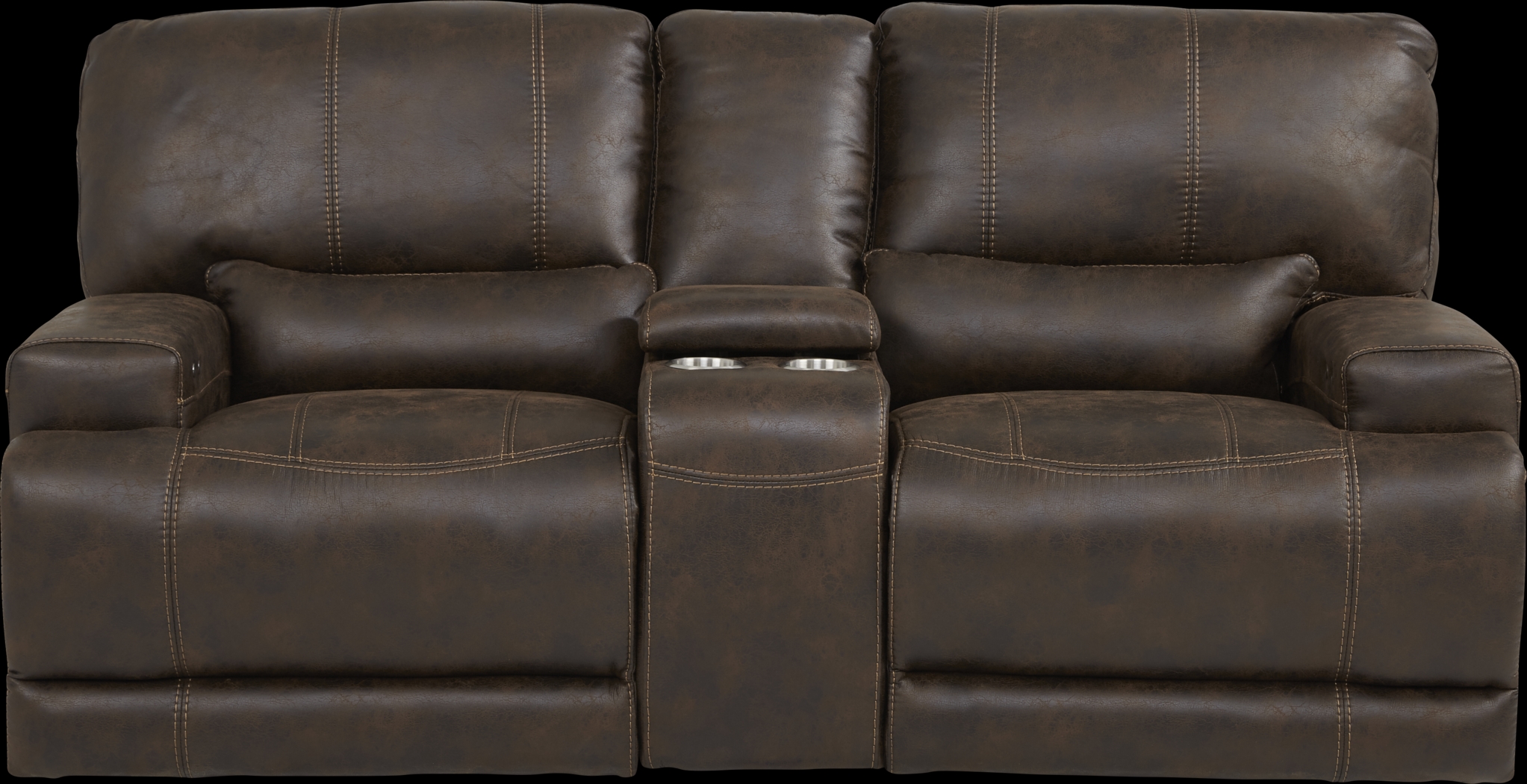 Warrendale Chocolate 8 Pc Power Reclining Living Room - Thumbnail - Image 19