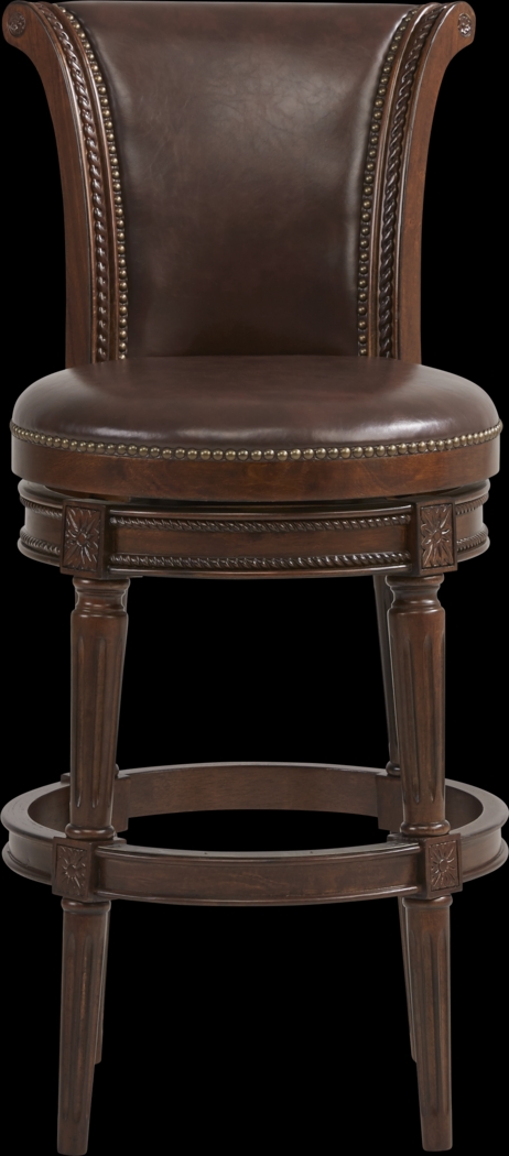 Warrin Brown Swivel Barstool - Thumbnail - Image 3