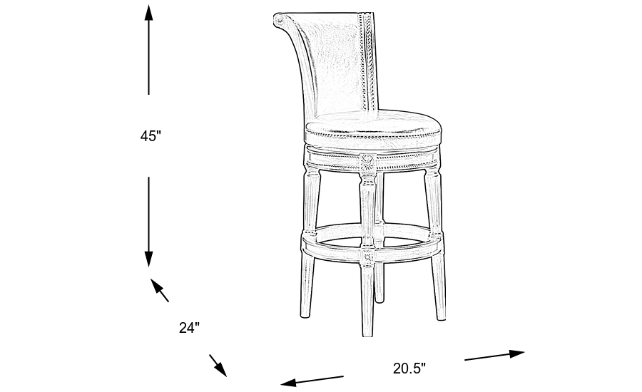 Dimension Image. Please refer to the Dimension Tab on this page for dimension details.