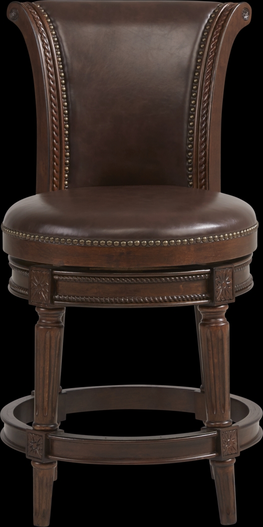 Warrin Brown Swivel Counter Height Stool - Thumbnail - Image 3