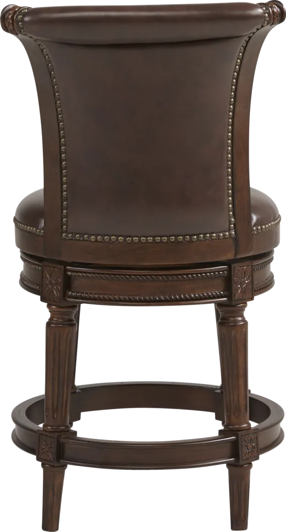 Warrin Brown Swivel Counter Height Stool - Thumbnail - Image 2