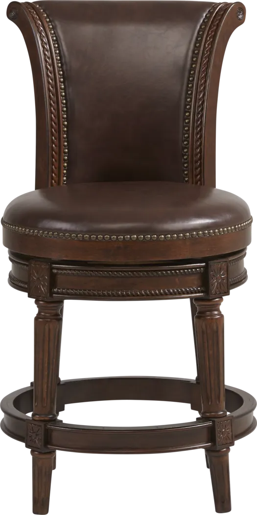 Warrin Brown Swivel Counter Height Stool - Thumbnail - Image 3