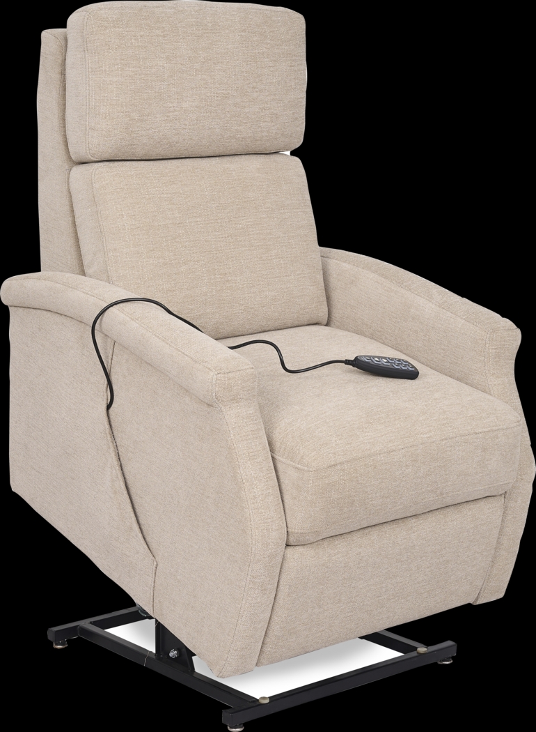 Warrington Beige Dual Power Recliner - Thumbnail - Image 3