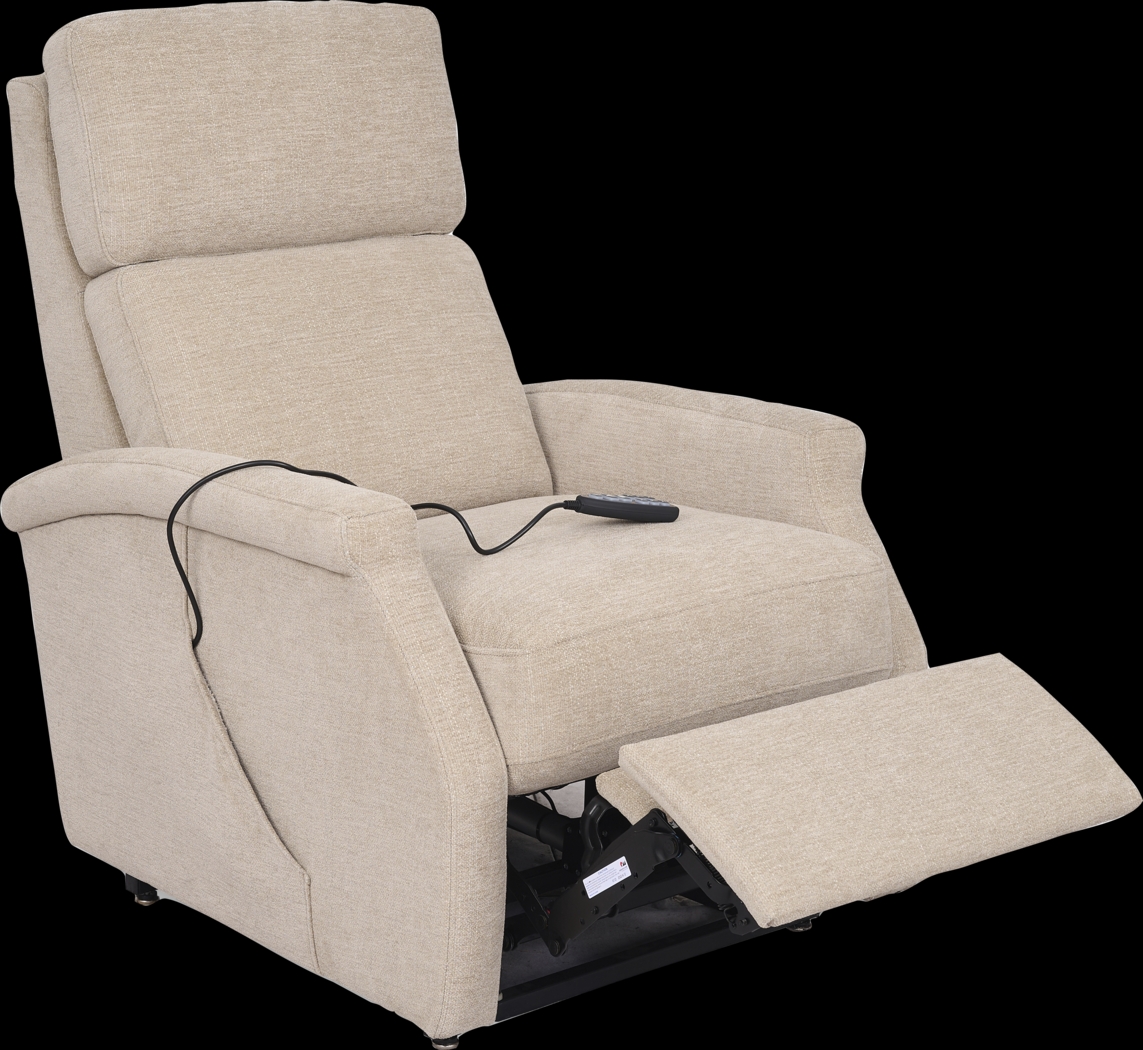 Warrington Beige Dual Power Recliner - Thumbnail - Image 4