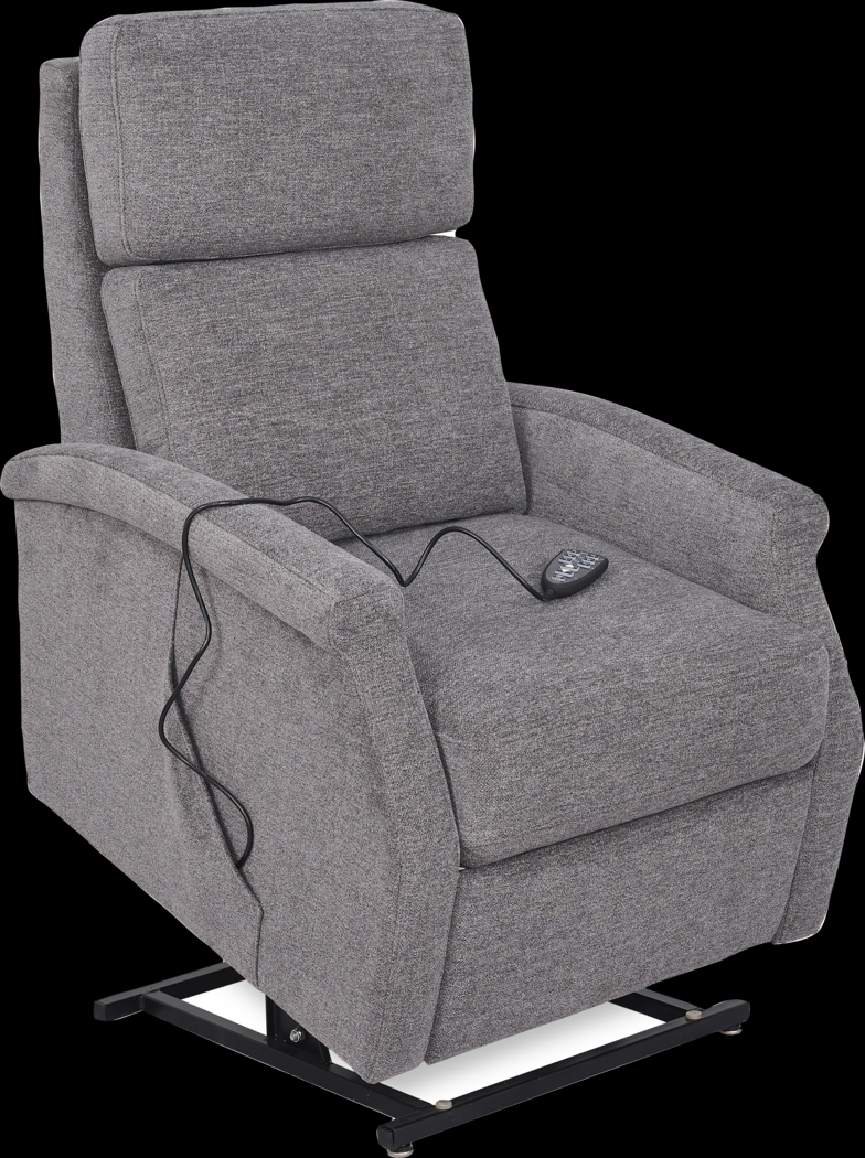 Warrington Gray Dual Power Recliner - Thumbnail - Image 3