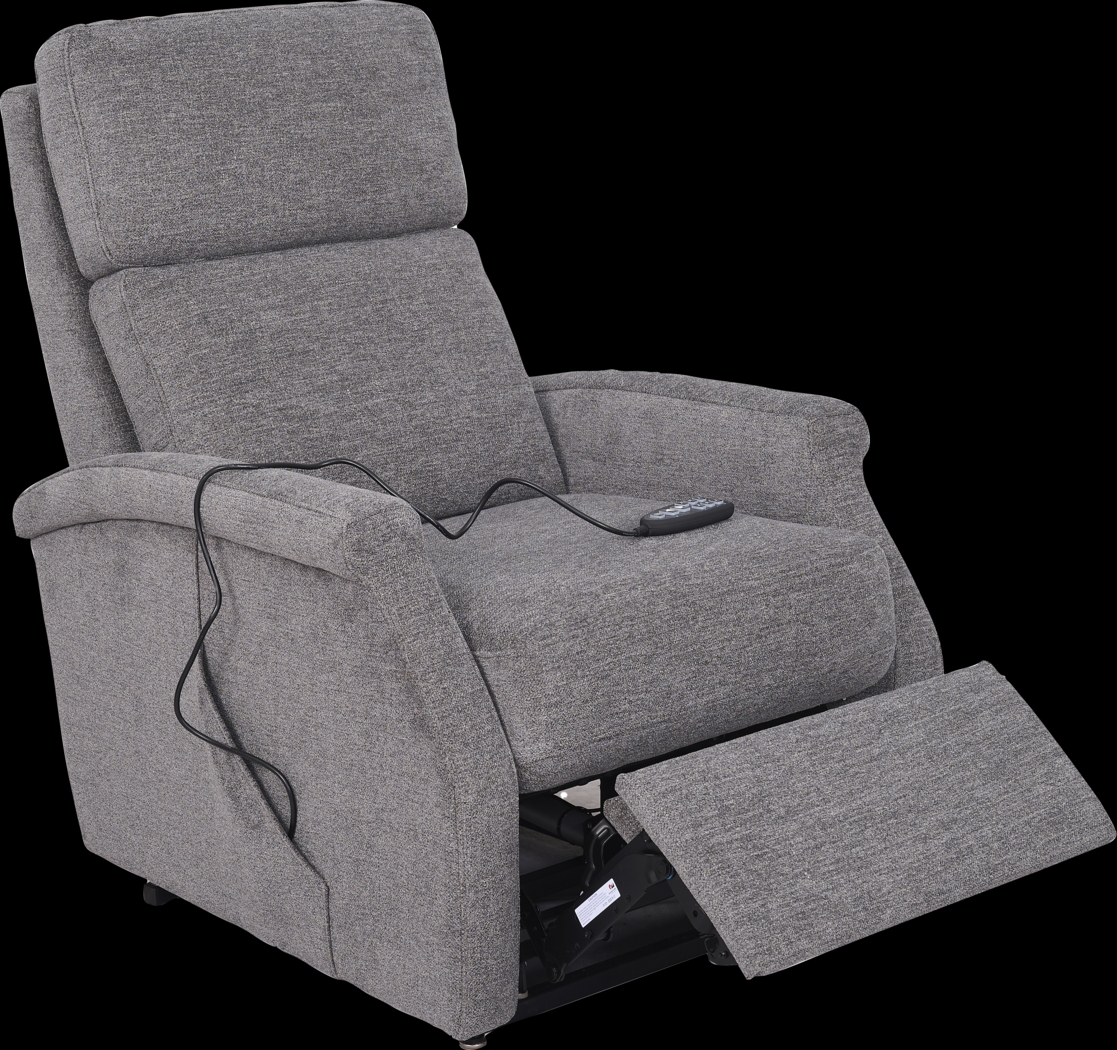 Warrington Gray Dual Power Recliner - Thumbnail - Image 4