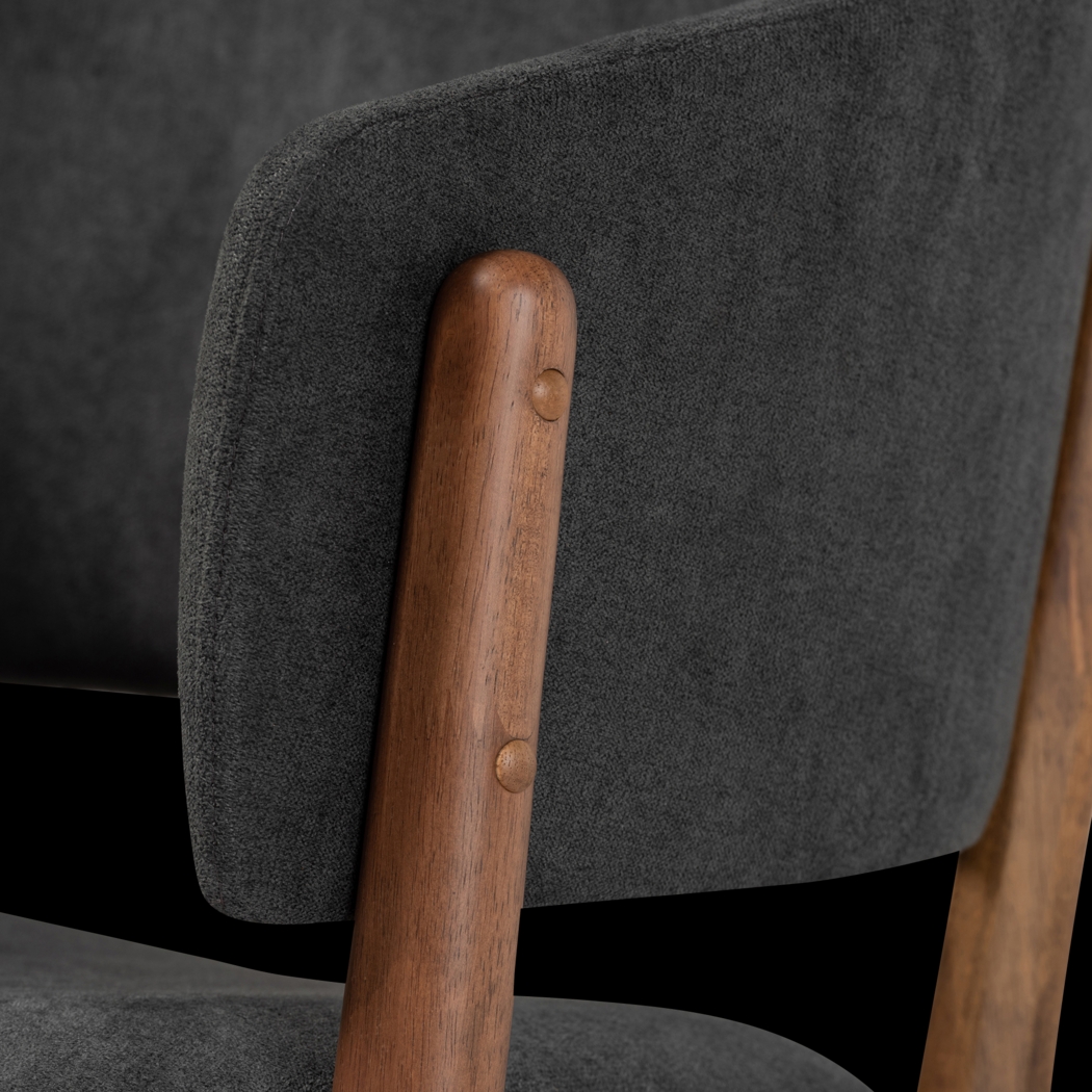 Warsoff Dark Gray Accent Chair, Set of 2 - Thumbnail - Image 4