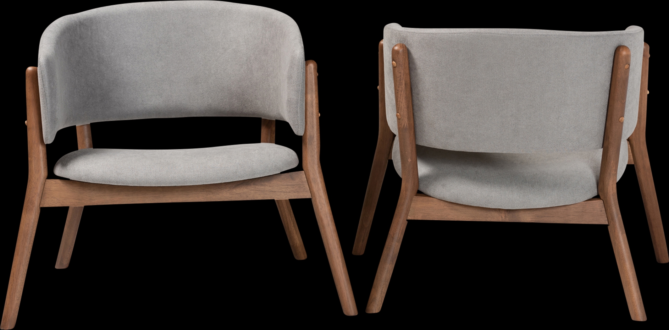 Warsoff Gray Accent Chair, Set of 2 - Thumbnail - Image 2