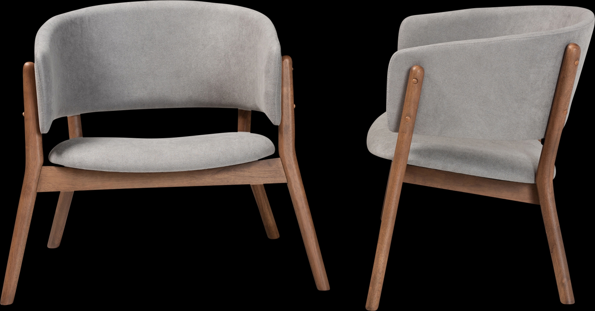 Warsoff Gray Accent Chair, Set of 2 - Thumbnail - Image 3