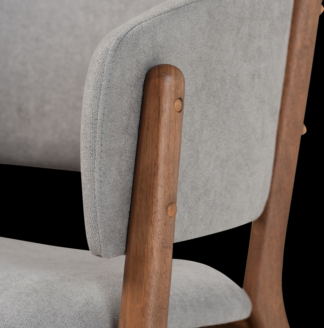 Warsoff Gray Accent Chair, Set of 2 - Thumbnail - Image 4