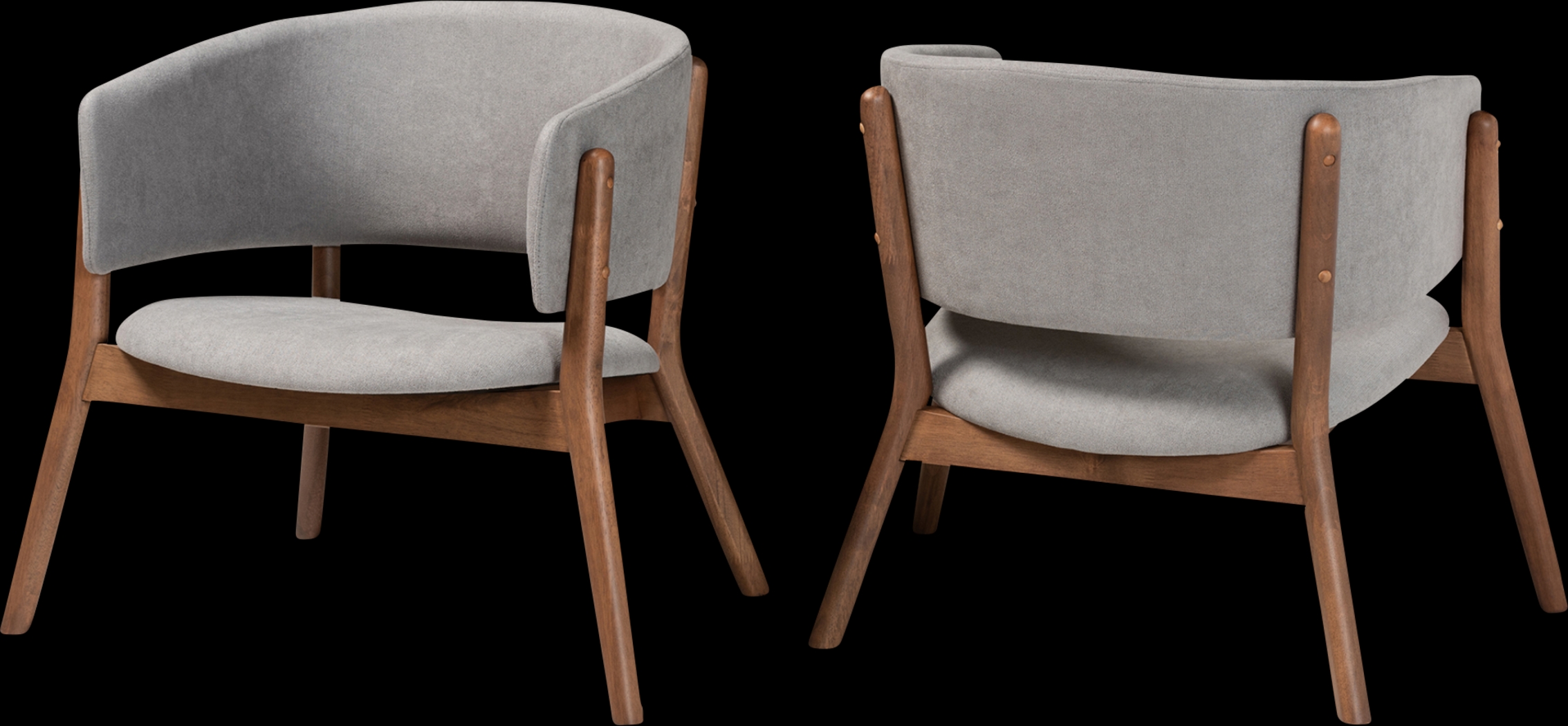 Warsoff Gray Accent Chair, Set of 2 - Thumbnail - Image 1