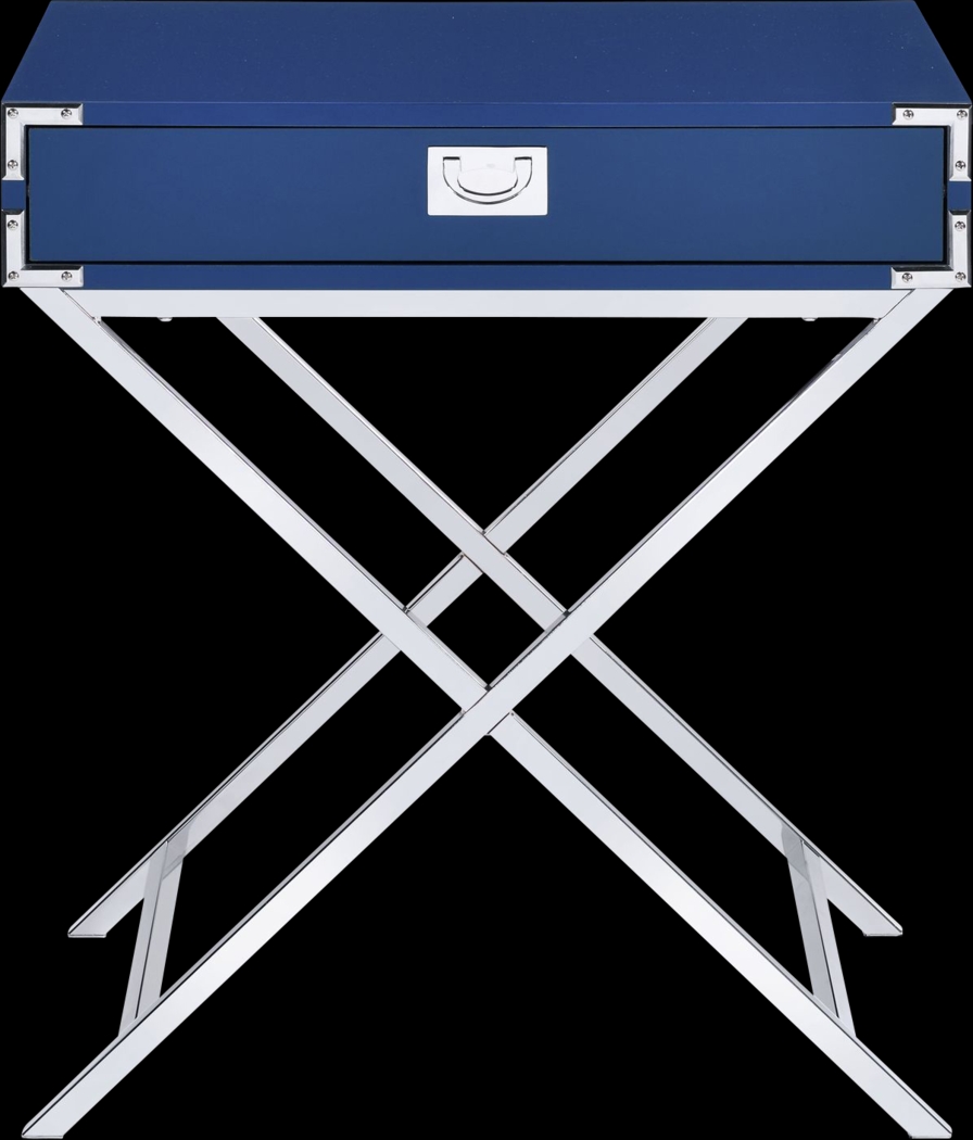 Wartelle Blue Accent Table - Thumbnail - Image 2