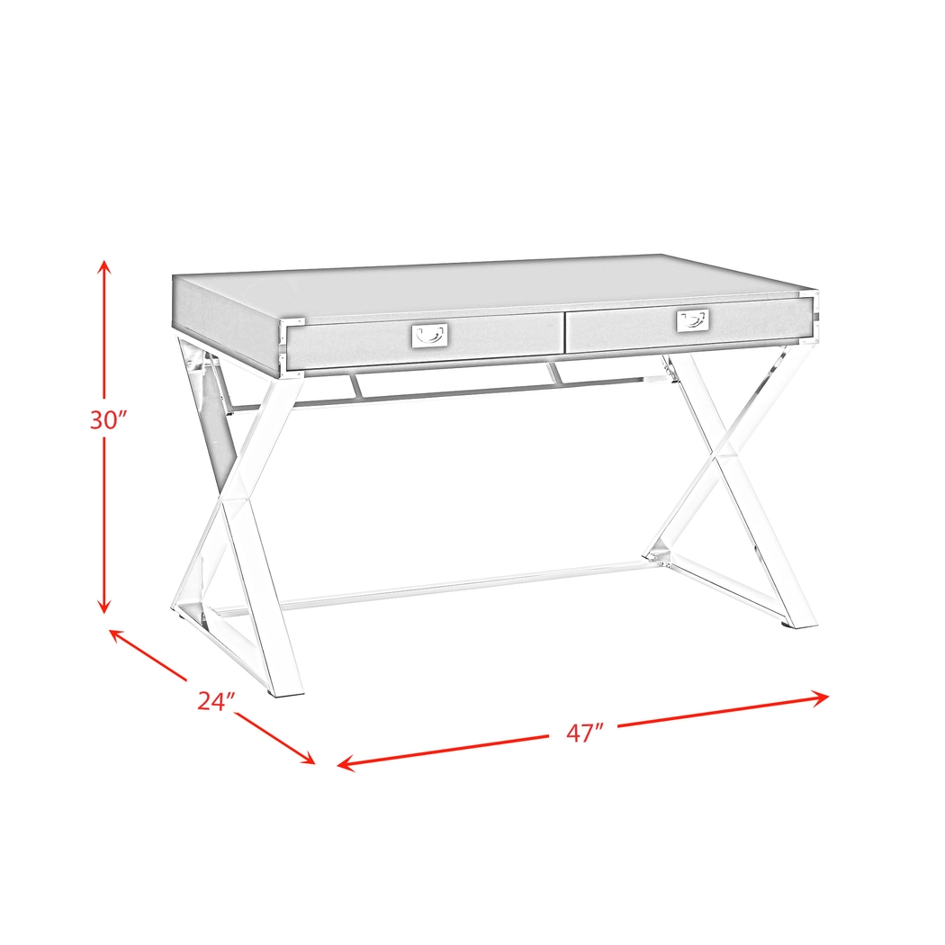 Wartelle White Desk - Thumbnail - Image 8