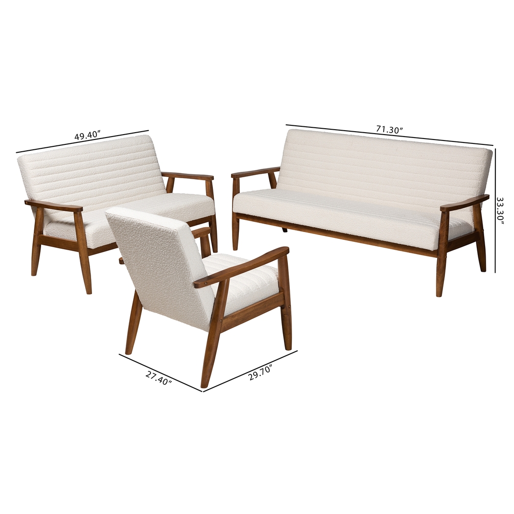 Washakie Walnut 3 Pc Sofa Set - Thumbnail - Image 8