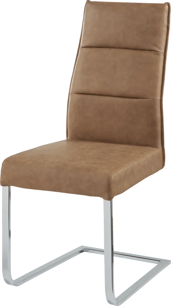 Washington Square White 5 Pc Dining Room with Camel Chairs - Thumbnail - Image 3