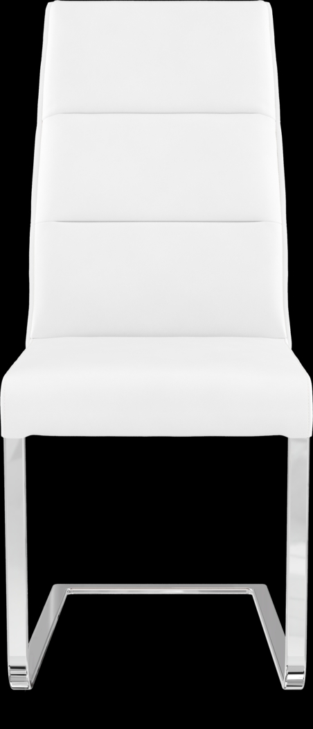 Washington Square White 5 Pc Dining Room with White Chairs - Thumbnail - Image 4