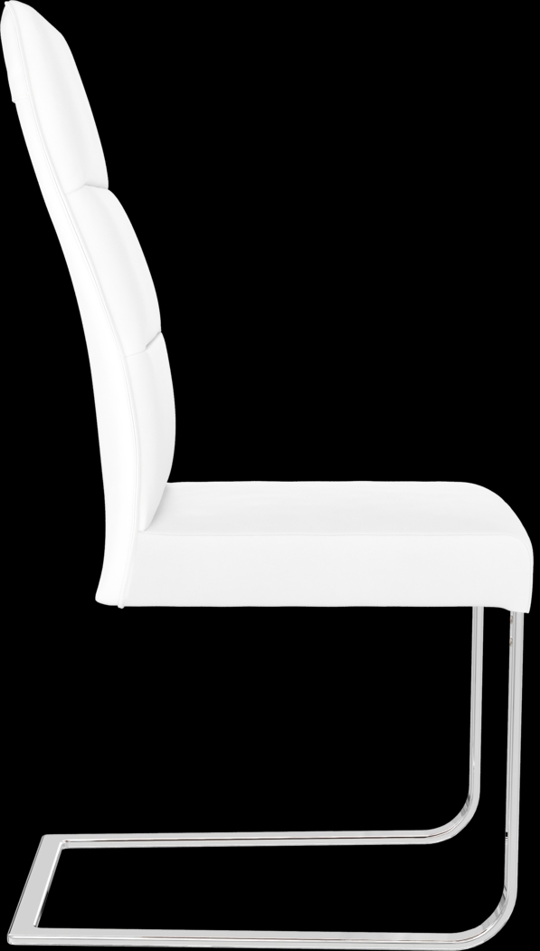 Washington Square White 5 Pc Dining Room with White Chairs - Thumbnail - Image 5