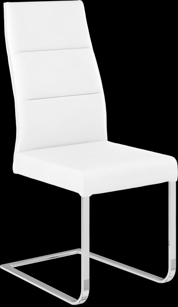 Washington Square White 5 Pc Dining Room with White Chairs - Thumbnail - Image 3