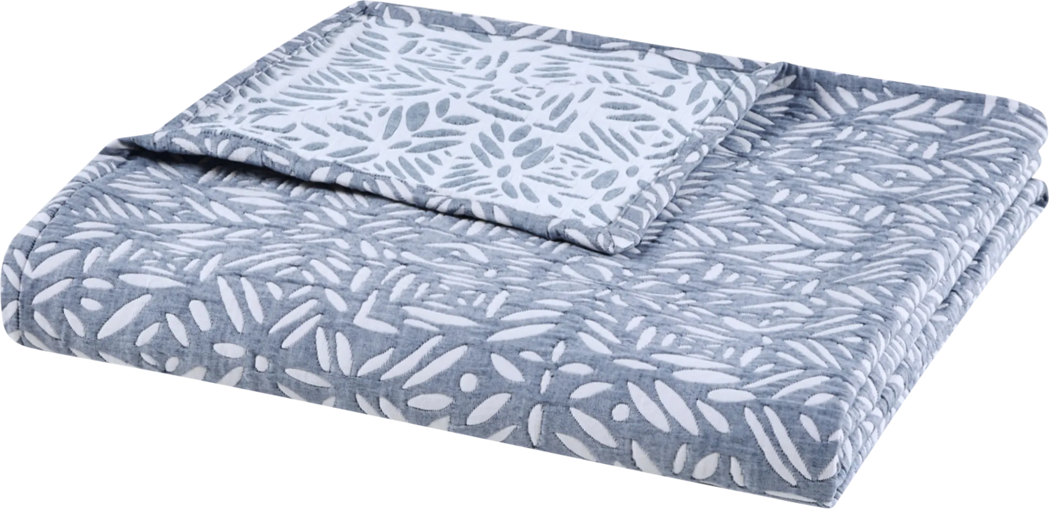 Washmon Blue 4 Pc King/California King Quilt Set - Thumbnail - Image 9