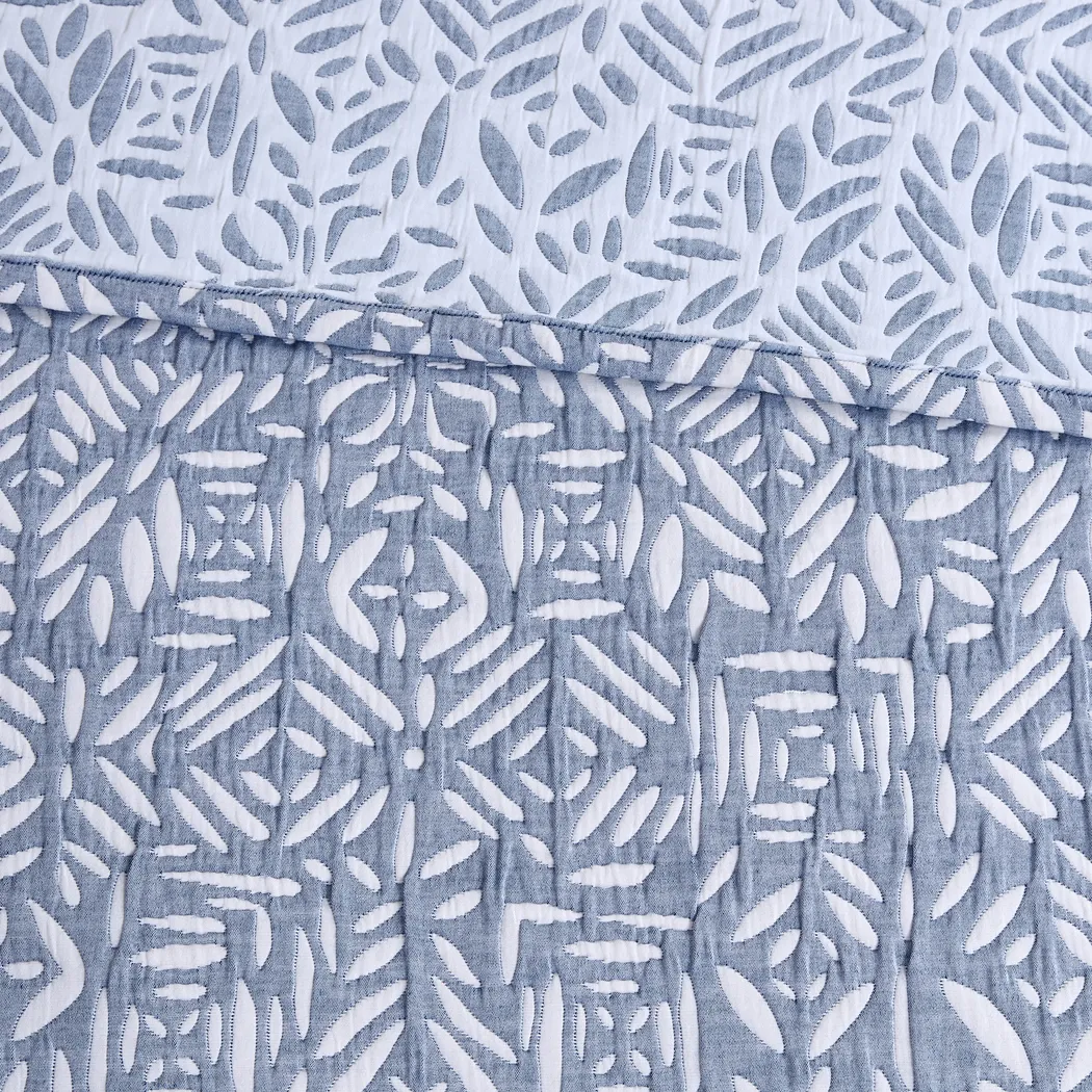 Washmon Blue 4 Pc King/California King Quilt Set - Thumbnail - Image 14