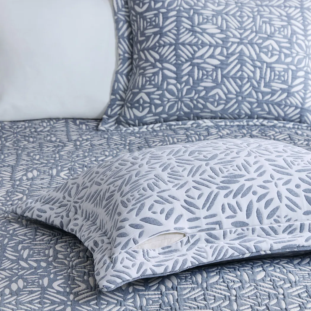 Washmon Blue 4 Pc King/California King Quilt Set - Thumbnail - Image 6