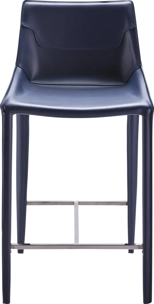 Wasil Navy Barstool - Thumbnail - Image 1